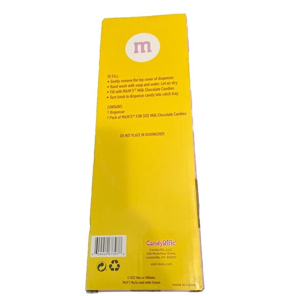 2022 M&M'S RED CHARACTER LIMITED EDITION EASTER 10" TWIST CANDY DISPENSER - Picture 3 of 4